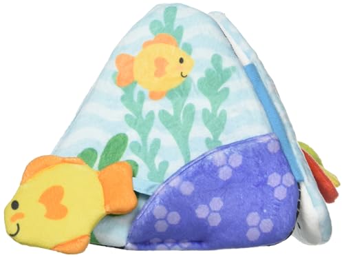 0000772501781 - MELISSA & DOUG OCEAN TUMMY TIME TRIANGLE INFANT BABY TOY, SOFT SENSORY TOY WITH TEXTURES, MIRROR, FLOOR TOY FOR NEWBORNS TO AGES 6 MONTHS