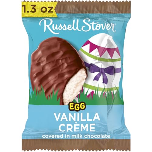 0077260107152 - RUSSELL STOVER EASTER VANILLA CRÈME MILK CHOCOLATE EASTER EGG, 1.3 OZ. (PACK OF 18)
