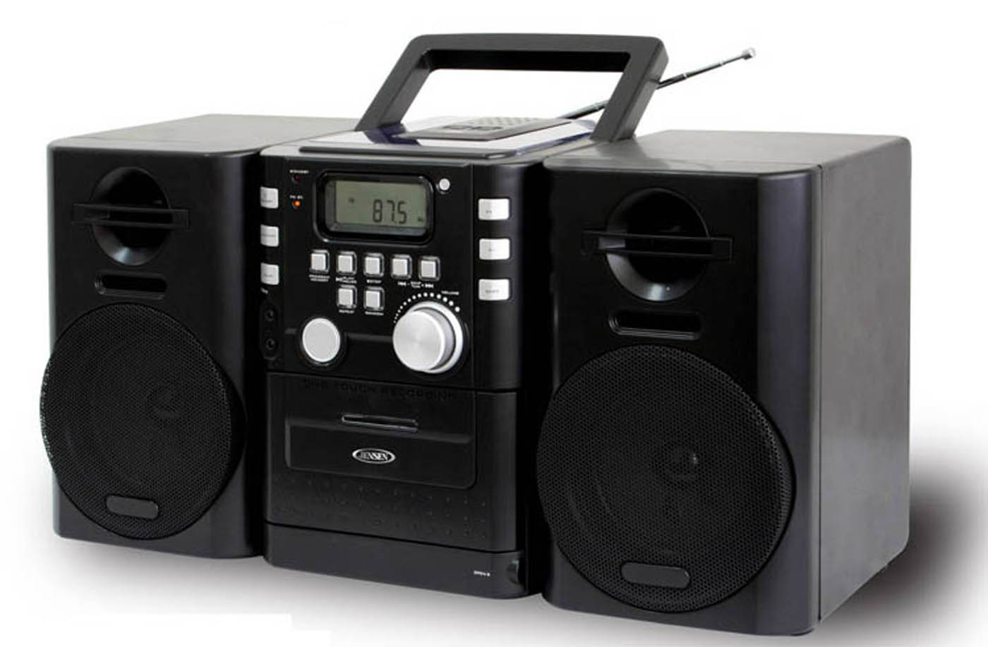 0077283967511 - JENSEN CD-725PORTABLE CD MUSIC SYSTEM WITH CASSETTE AND FM STEREO RADIO