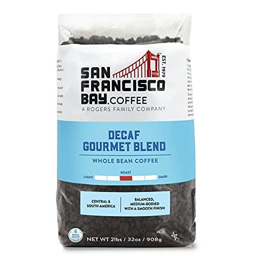 0077324033083 - SAN FRANCISCO BAY COFFEE WHOLE BEAN, DECAF GOURMET BLEND COFFEE, 32 OUNCE