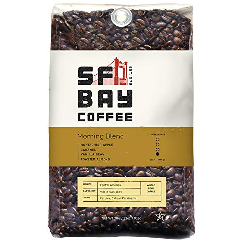 0077324056976 - SF BAY COFFEE MORNING BLEND WHOLE BEAN COFFEE 2LB (32 OUNCE) LIGHT ROAST