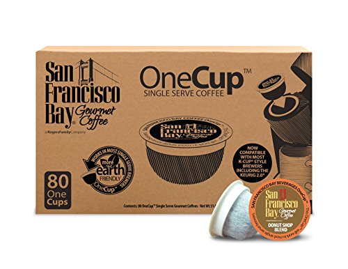 0077324310054 - SAN FRANCISCO BAY ONECUP, DONUT SHOP BLEND, 80 SINGLE SERVE COFFEES