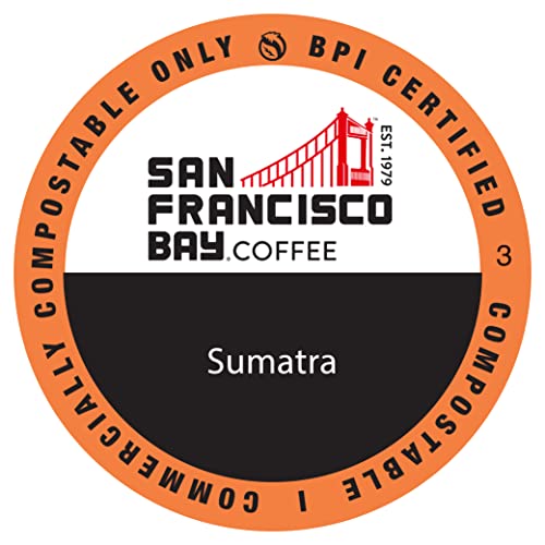0077324310313 - SAN FRANCISCO BAY COFFEE ONECUP ORGANIC SUMATRA 80 CT MEDIUM ROAST COMPOSTABLE COFFEE PODS, K CUP COMPATIBLE INCLUDING KEURIG 2.0