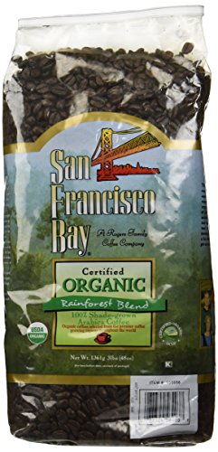 0077324564037 - SAN FRANCISCO BAY 100% ORGANIC COFFEE RAINFOREST BLEND WHOLE BEAN 3 LBS