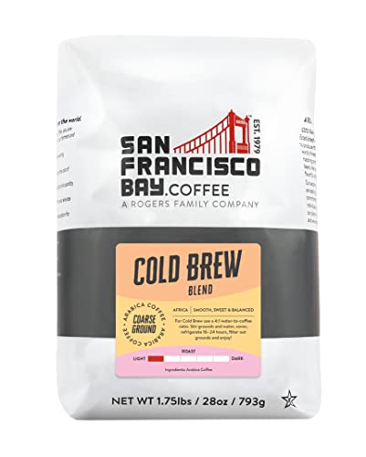 0077324880663 - SAN FRANCISCO BAY COLD BREW 28 OUNCE COURSE GROUND MEDIUM LIGHT ROAST COFFEE