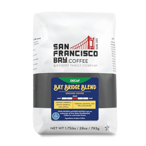 0077324880939 - SAN FRANCISCO BAY GROUND COFFEE - DECAF BAY BRIDGE BLEND (28OZ BAG), MEDIUM ROAST, SWISS WATER PROCESSED