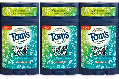 0077326835609 - TOM'S OF MAINE WICKED COOL DEODORANT FOR BOYS FREESTYLE 2.25 OZ (PACK OF 3)