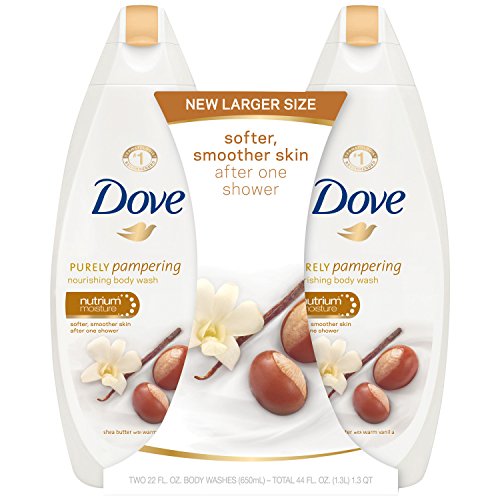 0077345111159 - DOVE PURELY PAMPERING BODY WASH, SHEA BUTTER 22 OZ, TWIN PACK