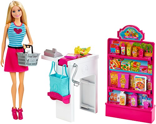 0077346447585 - BARBIE MALIBU AVE GROCERY STORE WITH BARBIE DOLL PLAYSET