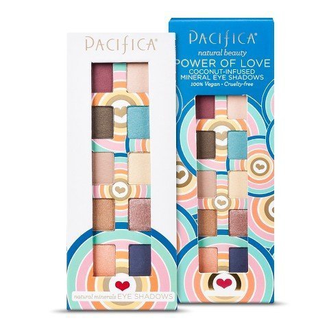 0077346555884 - PACIFICA POWER OF LOVE MINERAL EYE SHADOW PALETTE - TEN SHADES & COCONUT INFUSED