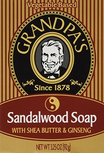 0773490627216 - GRANDPA'S SANDALWOOD SOAP WITH SHEA BUTTER AND GINSENG 92 G BY GRANDPA'S