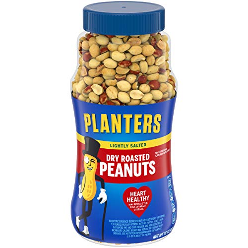 0773821242941 - PLANTERS LIGHTLY SALTED DRY ROASTED PEANUTS, 16 OZ. RESEALABLE JARS (PACK OF 12) - PEANUT SNACK - GREAT MOVIE SNACK, ACTIVE LIFESTYLE SNACK AND PARTY SIZE SNACK - KOSHER PEANUTS