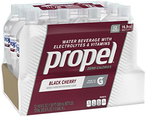 0773821333748 - PROPEL, BLACK CHERRY, ZERO CALORIE SPORTS DRINKING WATER WITH ANTIOXIDANT VITAMINS C & E, 16.9 OUNCE BOTTLES (PACK OF 12)