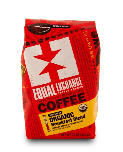 0773821455037 - EQUAL EXCHANGE ORGANIC COFFEE, BREAKFAST BLEND, WHOLE BEAN, 12-OUNCE BAG (PACK OF 3)
