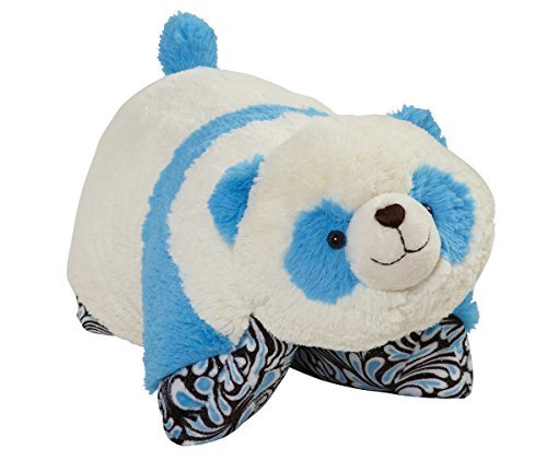 0773822174722 - CJ PRODUCTS PETS MYSTICAL PANDA PILLOW, 16, BLACK/WHITE/TURQUOISE BY PILLOW PETS
