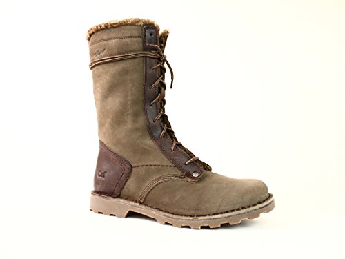 0773984352259 - CATERPILLAR TRENA FUR LINED LACE UP BOOTS (7-M TYRE COFFEE)