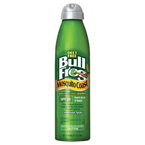 0000774317731 - BULL FROG MOSQUITO COAST SPRAY SUNSCREEN WITH INSECT REPELLENT, 6 OUNCE