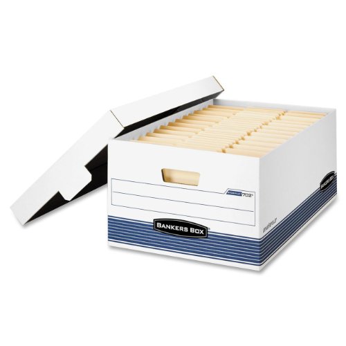 0007751107057 - BANKERS BOX STOR/FILE MEDIUM-DUTY STORAGE BOXES WITH LIFT-OFF LID LEGAL 12 PAC