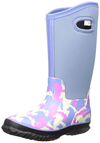 0775165284687 - HATLEY GIRLS' ALL-WEATHER BOOTS-PUZZLE PIECE HORSES, MULTI, 1