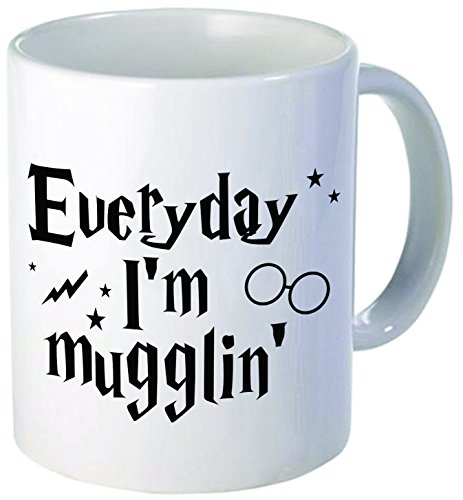 0775300540630 - EVERYDAY I'M MUGGLIN' - 11OZ CERAMIC COFFEE MUG - BEST FUNNY AND INSPIRATIONAL GIFT