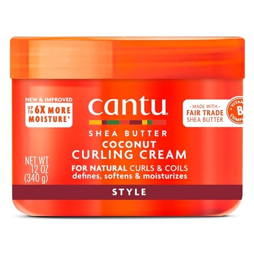 7753683008995 - CANTU COCONUT CURLING CREAM WITH SHEA BUTTER FOR NATURAL HAIR, 12 OZ (PACKAGING MAY VARY)