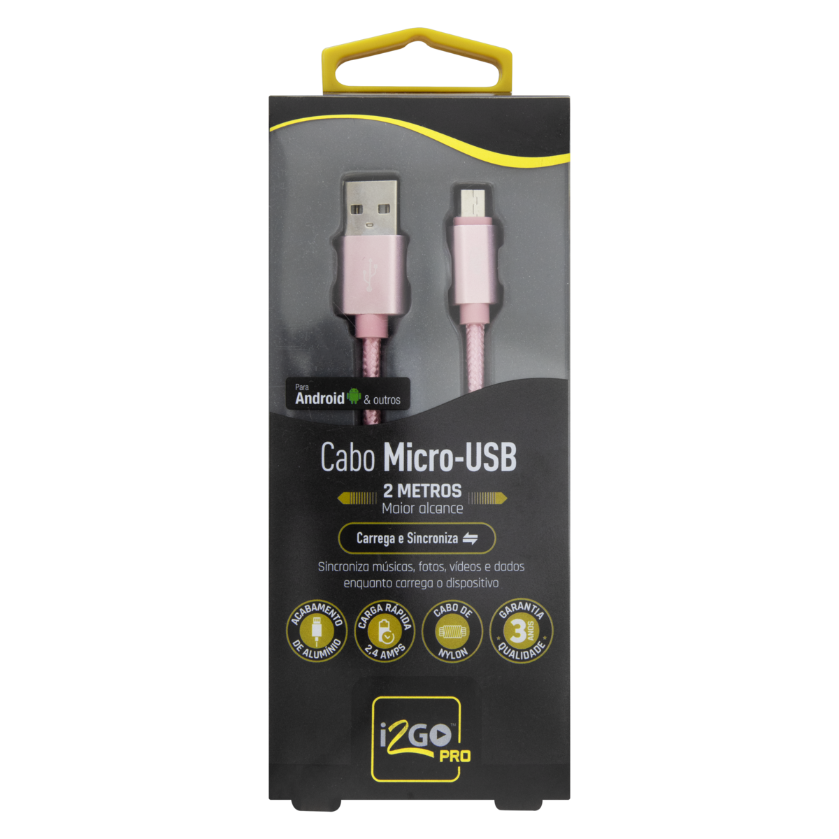 7756509000425 - CABO MICRO USB I2GO 2M