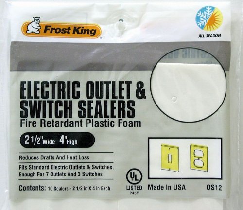 0077578038254 - FROST KING OS12H OUTLET AND SWITCH SEALER MULTI-PACK