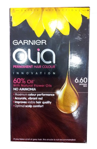 7759100404814 - GARNIER OLIA PERMAMENT HAIR COLOR INNOVATION INTENSE RED NO AMMONIA 1 BOX THAILAND