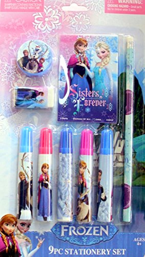 0077764222061 - DISNEY FROZEN SISTERS FOREVER 9PC STATIONERY SET