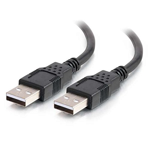0777786420970 - C2G / CABLES TO GO 28106 USB 2.0 A MALE TO A MALE CABLE - BLACK (2 METER/6.5 FEET)