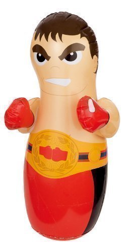 0777904397320 - INTEX 3D INFLATABLE BOXING PUNCH BOP BAG KIDS OUTDOOR INDOOR GAME TOY CHOICE FROM 5 POB BAGS DESIGNS : WRESTLER , BOXER , DOLPHIN , CROCODILE OR TIGER (BOXER) BY INTEX