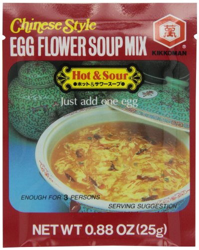 7784950797373 - KIKKOMAN EGG FLOWER, HOT AND SOUR SOUP, 0.88-OUNCEPOUCH (PACK OF 12)