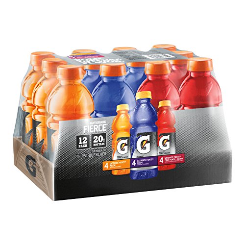 0778554100346 - GATORADE FIERCE THIRST QUENCHER VARIETY PACK, 20 OUNCE BOTTLES (PACK OF 12)