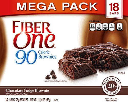 0778554342043 - FIBER ONE 90 CALORIE SOFT-BAKED BARS CHOCOLATE FUDGE BROWNIE,18 COUNT,16 OZ (PACK OF 2)