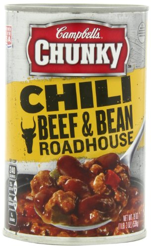 0778554483500 - CAMPBELL'S CHUNKY CHILI, BEEF & BEAN ROADHOUSE, 19 OUNCE (PACK OF 12)
