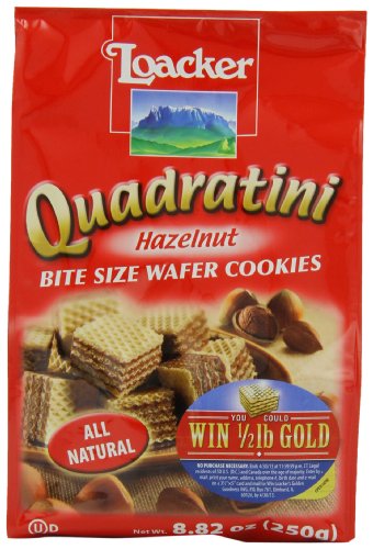 0778554751388 - LOACKER QUADRATINI HAZELNUT WAFER COOKIES, 8.82-OUNCE PACKAGES (PACK OF 8)