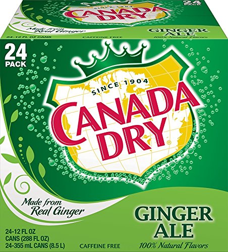 0778554844554 - CANADA DRY GINGER ALE CANS, 24 COUNT, 12 FL OZ