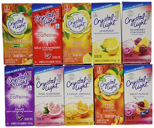 0778554903213 - CRYSTAL LIGHT DRINK MIX VARIETY ON THE GO ~ PACK WITH 10 FLAVORS ~ (PACK OF 10)