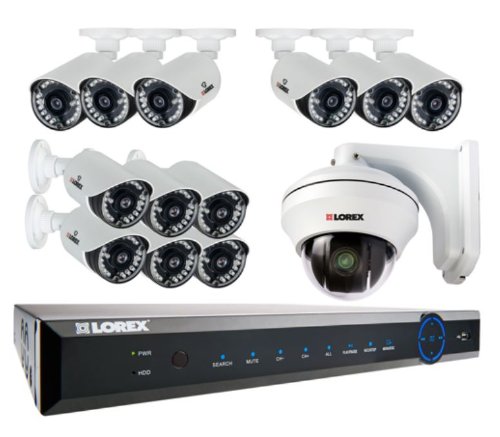 7785970156126 - LOREX 16 CHANNEL HD 720P SECURITY SYSTEM WITH 2TB HDD, 12 HD CAMERAS, AND 1 12X ZOOM HD PTZ CAMERA