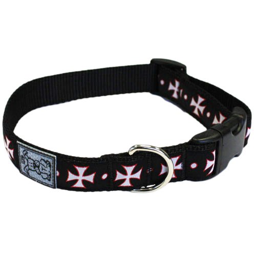 0778810737897 - RC PET PRODUCTS 1-INCH ADJUSTABLE DOG CLIP COLLAR, 12 TO 20-INCH, MEDIUM, MALTESE CROSS