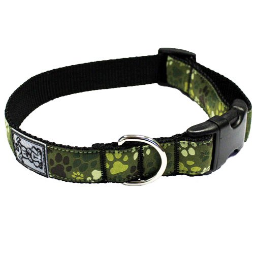 0778810821466 - RC PET PRODUCTS 3/4-INCH ADJUSTABLE DOG CLIP COLLAR, 9 TO 13-INCH, SMALL, PITTER PATTER CAMO