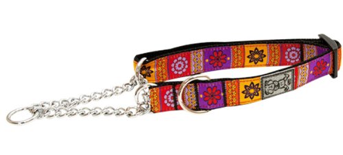 0778810846940 - RC PET PRODUCTS 1-INCH TRAINING MARTINGALE COLLAR, LARGE, TRENDY MEHNDI