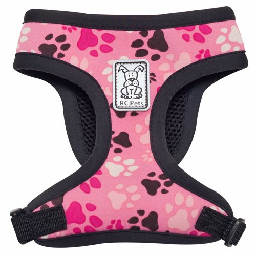 0778810848838 - RC PET PRODUCTS CIRQUE SOFT WALKING DOG HARNESS, MEDIUM, PITTER PATTER PINK