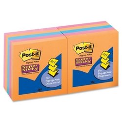 0778888013831 - POP-UP NOTES 3 X 3 ELECTRIC GLOW 10 90-SHEET PADS/PACK
