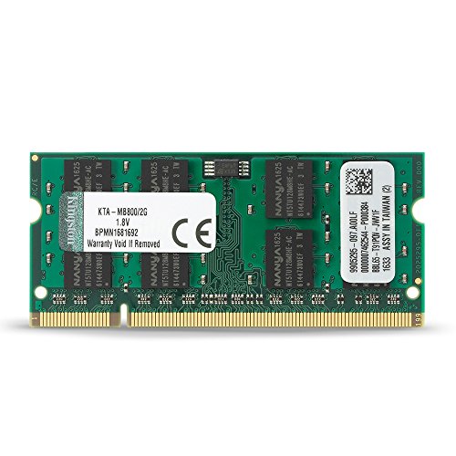 0778888332932 - KINGSTON 2 GB DDR2 SDRAM MEMORY MODULE 2 GB (1 X 2 GB) 800MHZ DDR2800/PC26400 DDR2 SDRAM 200PIN SODIMM KTA-MB800/2G
