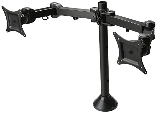 0778889280027 - SIIG TILT/SWIVEL/ROTATE/EXTEND DESK MOUNT FOR 13 TO 27 INCHES DUAL MONITOR, BLAC