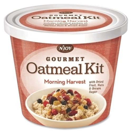 0778894115062 - NJOY GOURMET MORNING HARVEST OATMEAL - RESEALABLE LID - MIXED FRUIT, MIXED NUT, BROWN SUGAR - CUP - 8 / CARTON BY NJOY