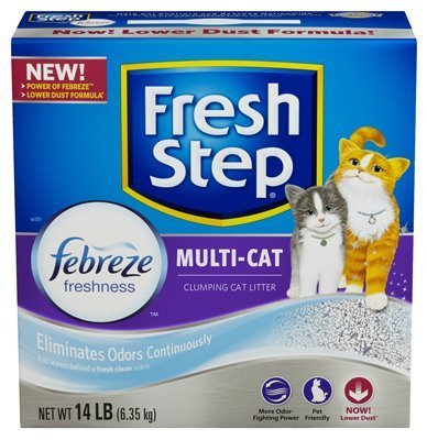 0778894120462 - FRESH STEP MULTI-CAT, SCENTED SCOOPABLE CAT LITTER, 14 POUNDS (PRODUCT MAY VARY) BY FRESH STEP