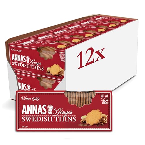 0778894270167 - ANNA'S GINGER THINS SWEDISH COOKIES 5.25 OZ (PACK OF 12) BY ANNA'S