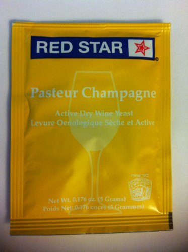 0778894390605 - RED STAR PASTEUR CHAMPAGNE WINE YEAST 5G (1 PACKAGE 5 GRAMS) BY UNKNOWN